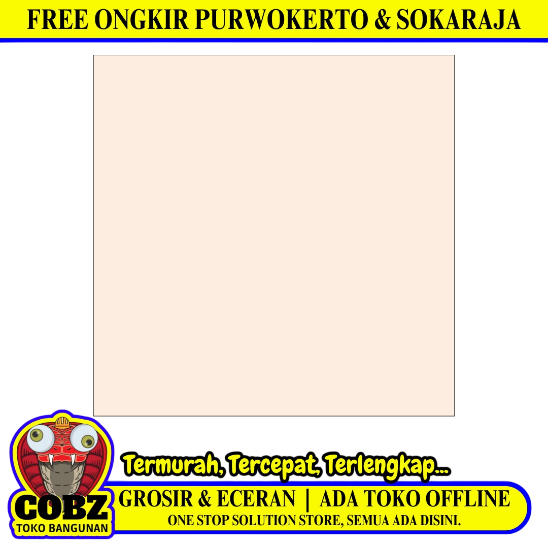 60 CM x 60 CM / UNO ADIRA Keramik Lantai Rumah Glossy Cream Dus