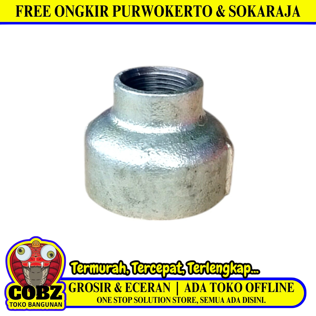 2 IN x 1 IN / G Reducer Drat Dalam Besi Pcs