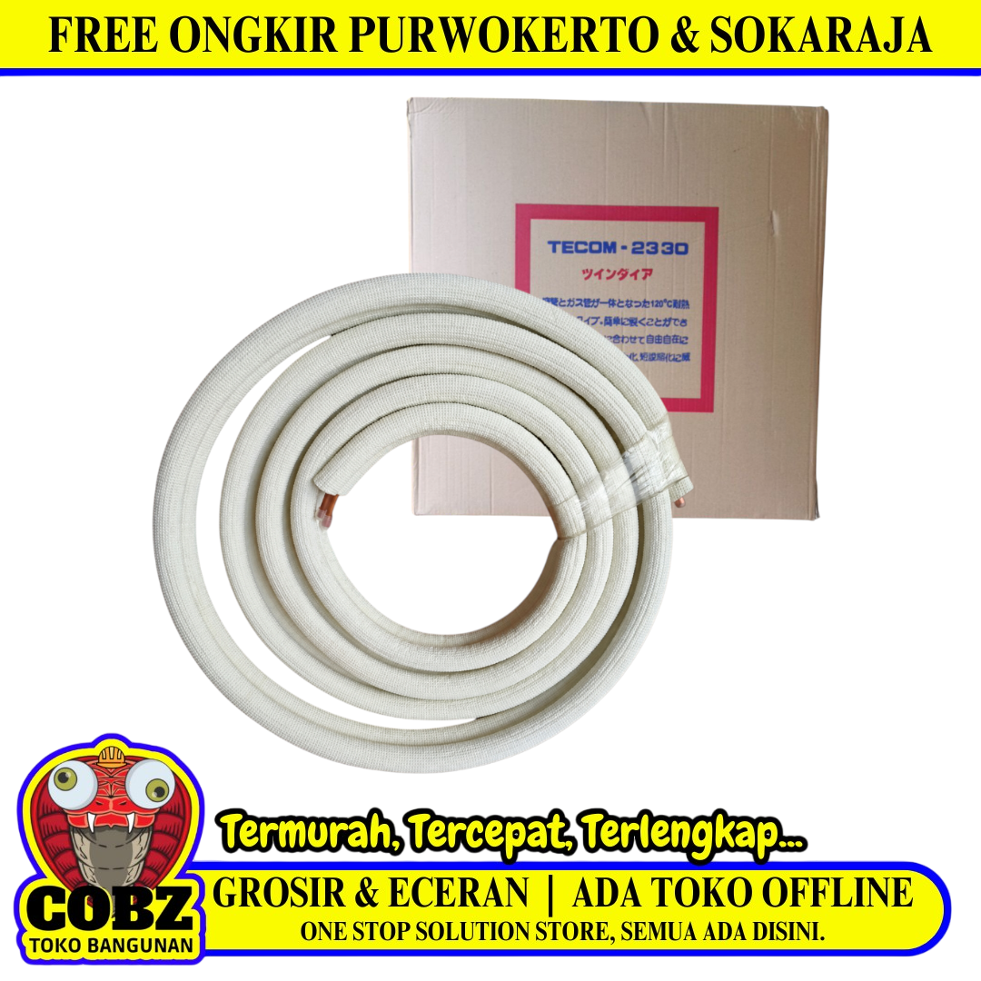 1/ 4 IN x 3/8 IN x 30 M / TECOM Pipa Refrigerant Roll