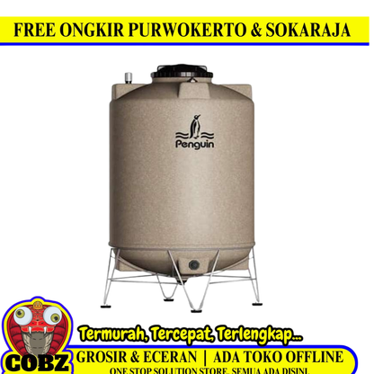 1000 L / PENGUIN TD 110 Water Torrent Tangki Tandon Air PVC Stone + Acc Set