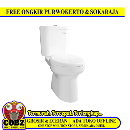 70.2 CM x 76.8 CM x 38.1 CM / TOTO CW 421 JW Monoblok Kloset Duduk Tangki Putih Set