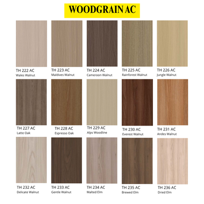 122 CM x 244 CM / TACO WOOD GRAIN / PATTERN AC HPL Lembar