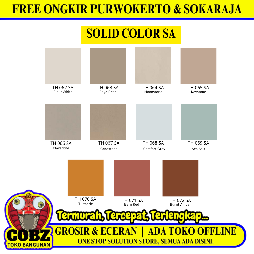 122 CM x 244 CM / TACO SOLID COLOR SA HPL Lembar