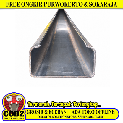 2.3 MM x 100 MM x 50 MM / TM CNP Besi Canal C Batang