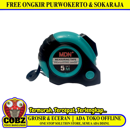 5 M / MDN Meteran Alat Ukur Tukang Bangunan Measuring Tape