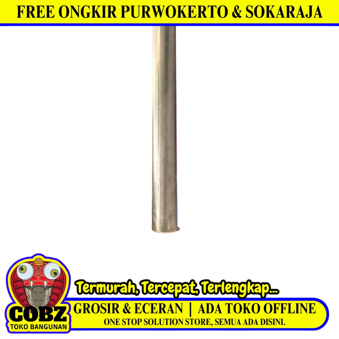 3/4 IN x 6 M / TM M Hitam Pipa Pralon Paralon Besi Batang