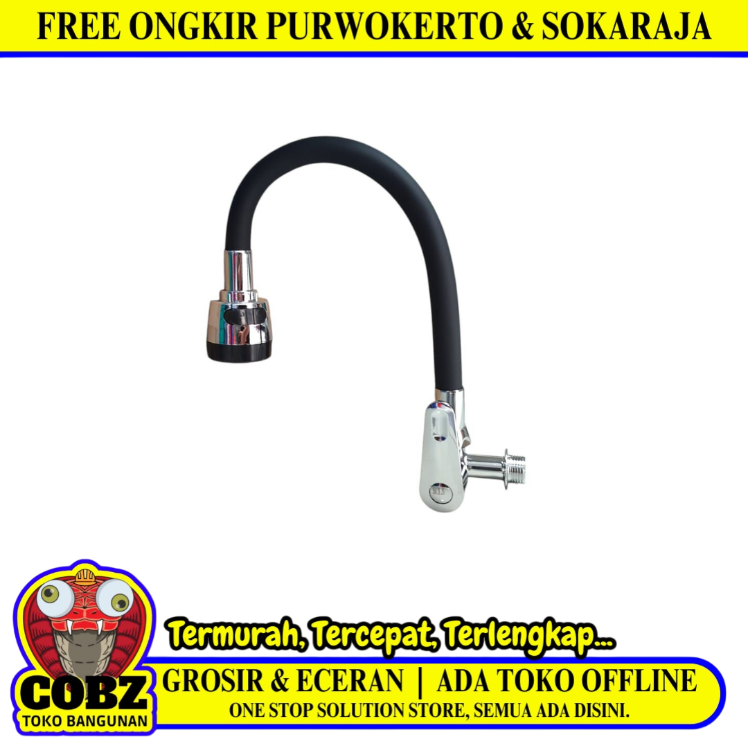 1/2 IN / STAR CLASSIC Kran Angsa Fleksibel Sink BCP Tembok Stainless