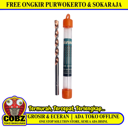 6 MM / AIWO Masonry Drill Bits Mata Bor Beton Tembok Dinding