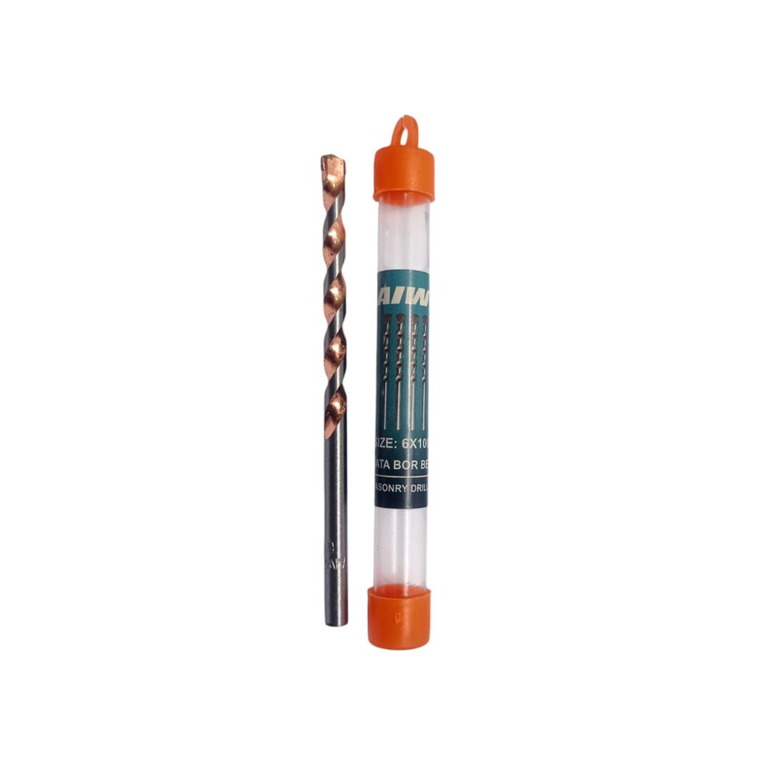 6 MM / AIWO Masonry Drill Bits Mata Bor Beton Tembok Dinding