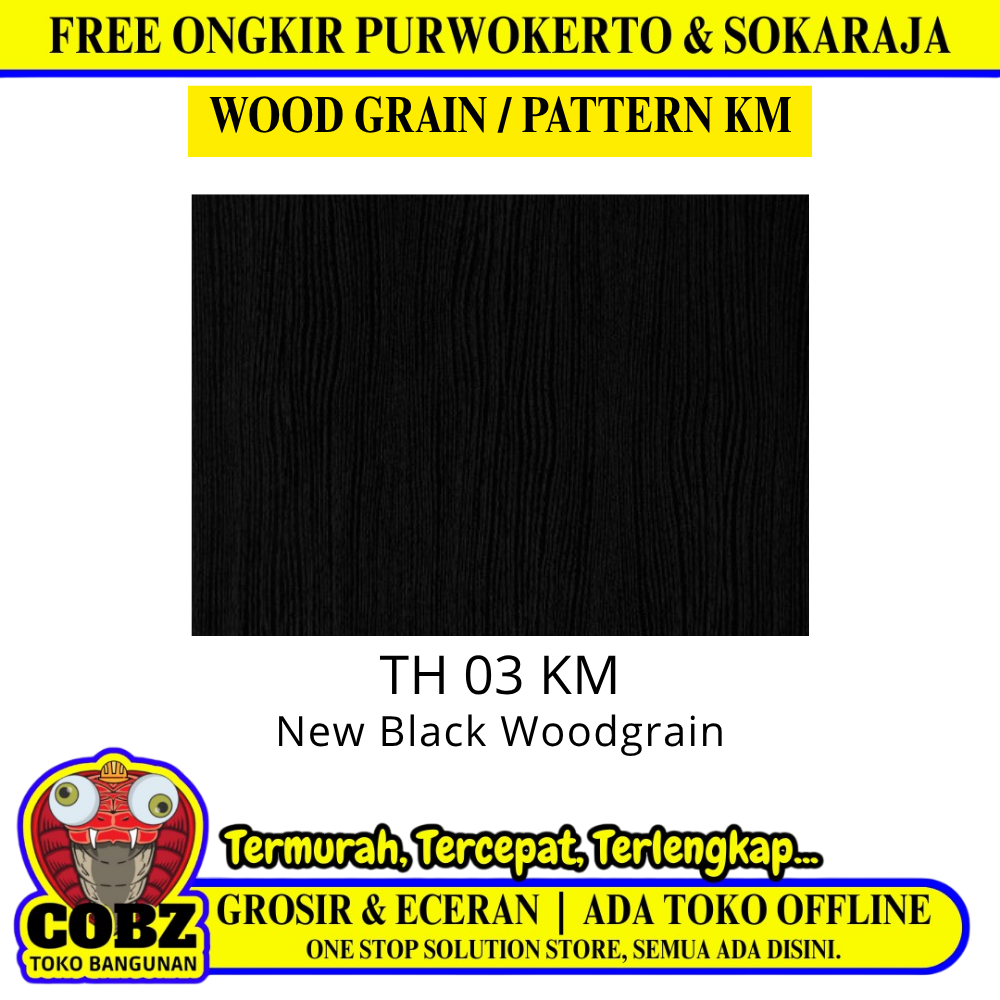 122 CM x 244 CM / TACO WOOD GRAIN / PATTERN KM HPL Lembar