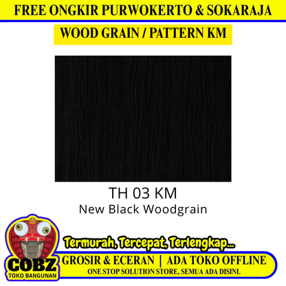 122 CM x 244 CM / TACO WOOD GRAIN / PATTERN KM HPL Lembar