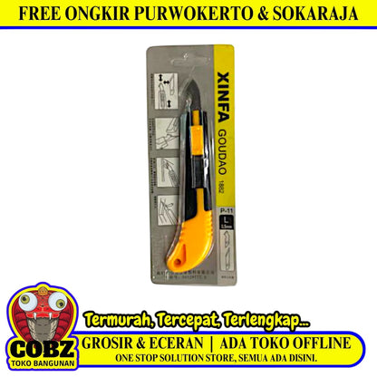 XINFA XF-1884 Cutter Acrylic Akrilik Pemotong Mika Plastik Folding Knife