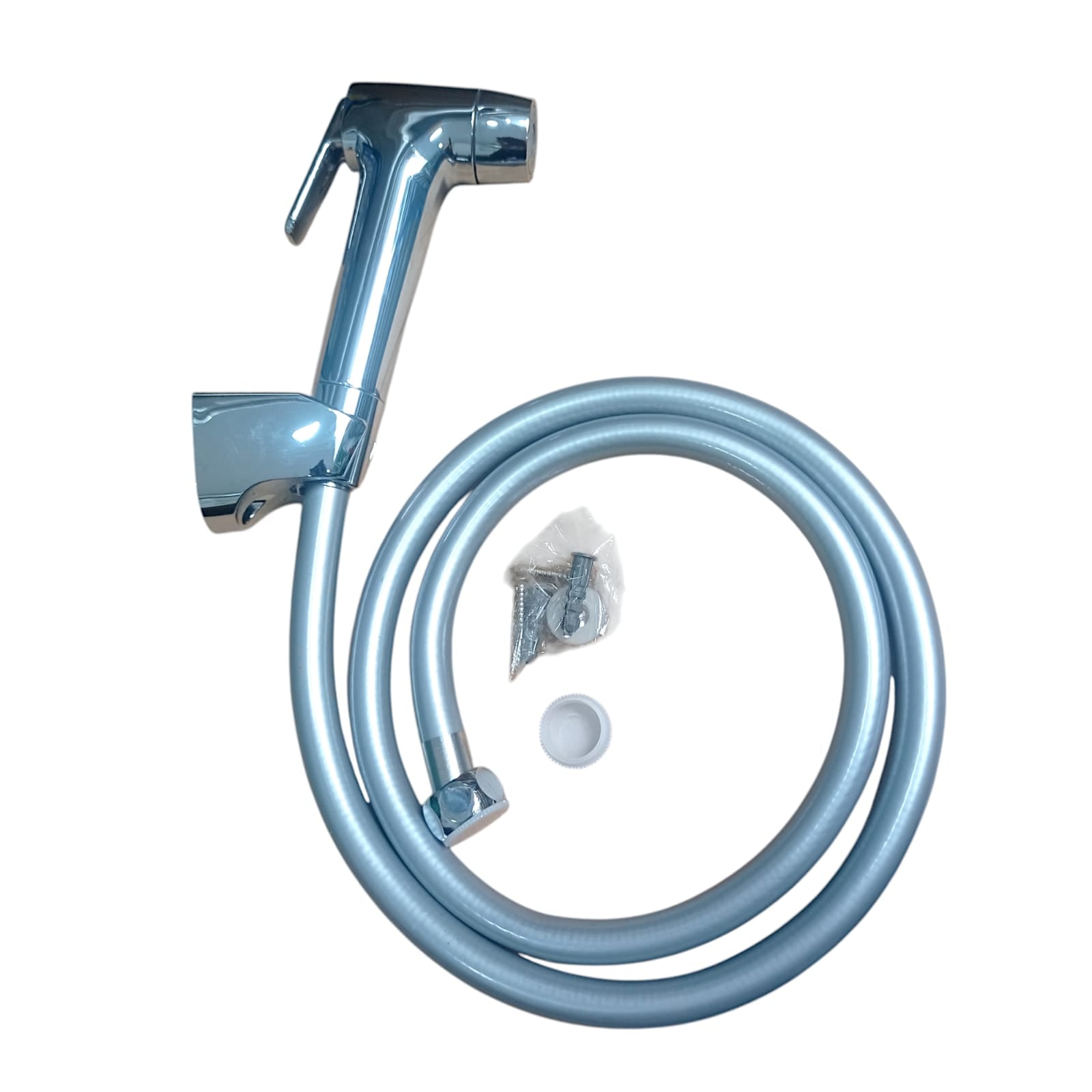 1/2 IN x 120 CM / WASSER WS-168TS PLATINUM CHROME Jet Shower Cebok Toilet Plastik PVC Set