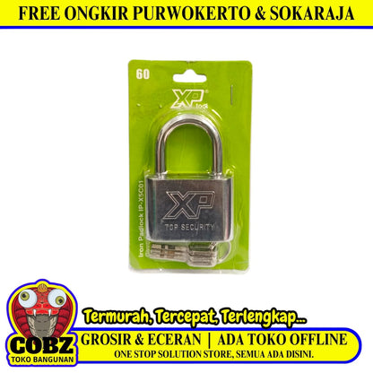 60 MM / XP Gembok Pintu Pagar Padlock Anti Maling Leher Pendek
