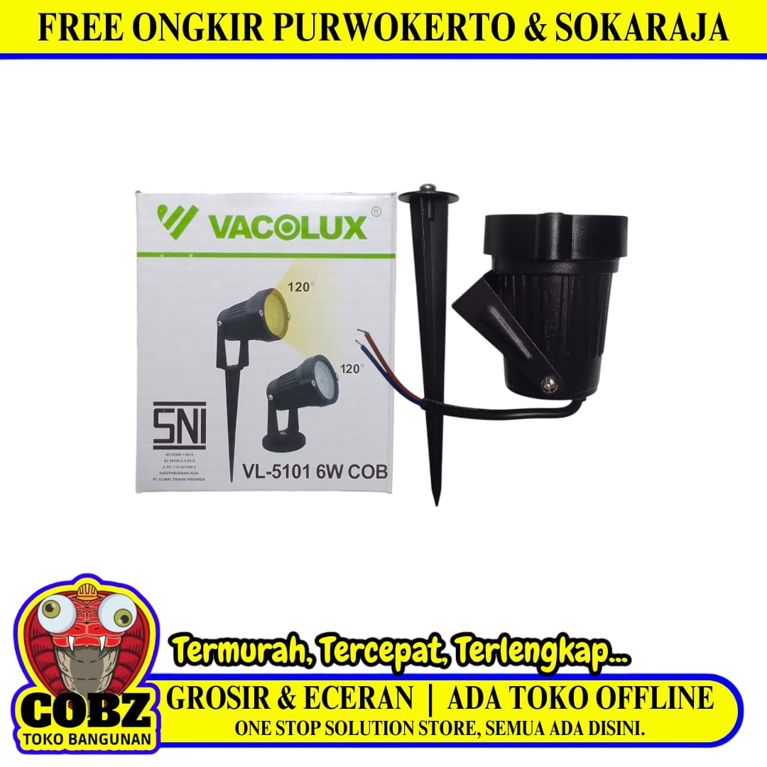 6 W / VACOLUX LED Lampu Taman Kuning Pcs