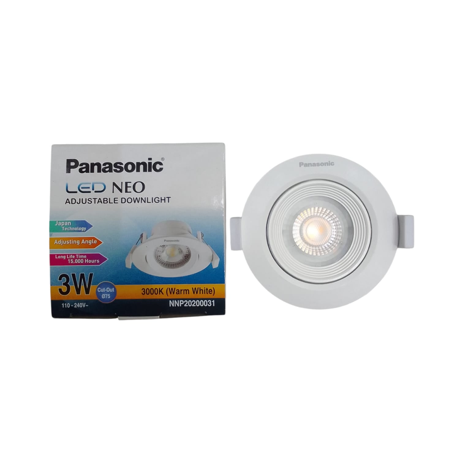 3 W / PANASONIC NEO Lampu Sorot Spot Tracklight LED Warna Warm White