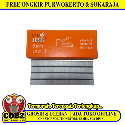 13 / 8 MM / JOSS Refill Isi Guntacker Stapler Tembak 8 MM Dus