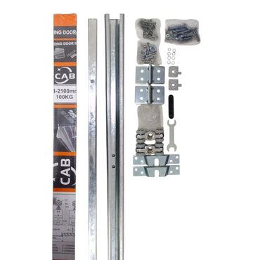 210 CM / CAB J4 Rel Pintu Geser Sliding Door + Roda Set