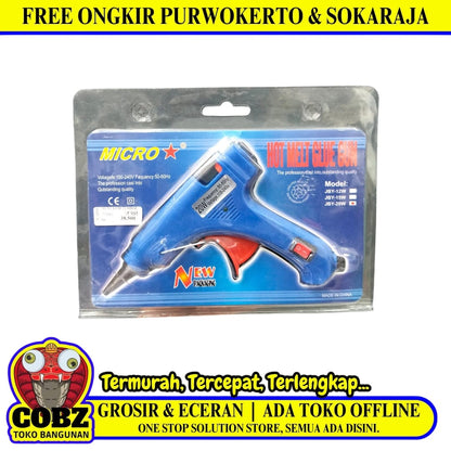 MICRO JBY-20W Alat Lem Tembak Lilin Bakar Hot Melt Glue Gun