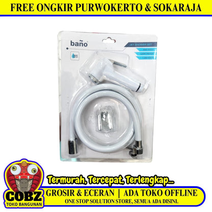 1/2 IN x 120 CM / BANO Jet Shower Cebok Toilet Plastik PVC Set