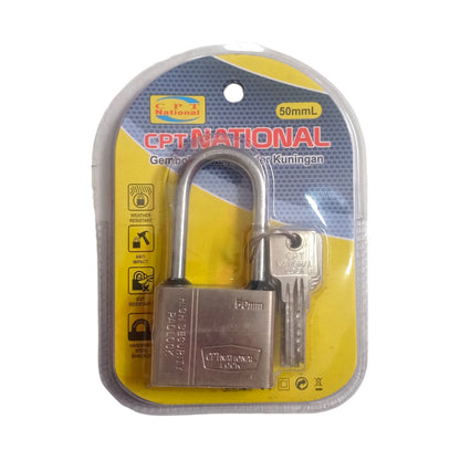 50 MM / CPT NATIONAL Gembok Pintu Pagar Padlock Anti Maling Leher Panjang