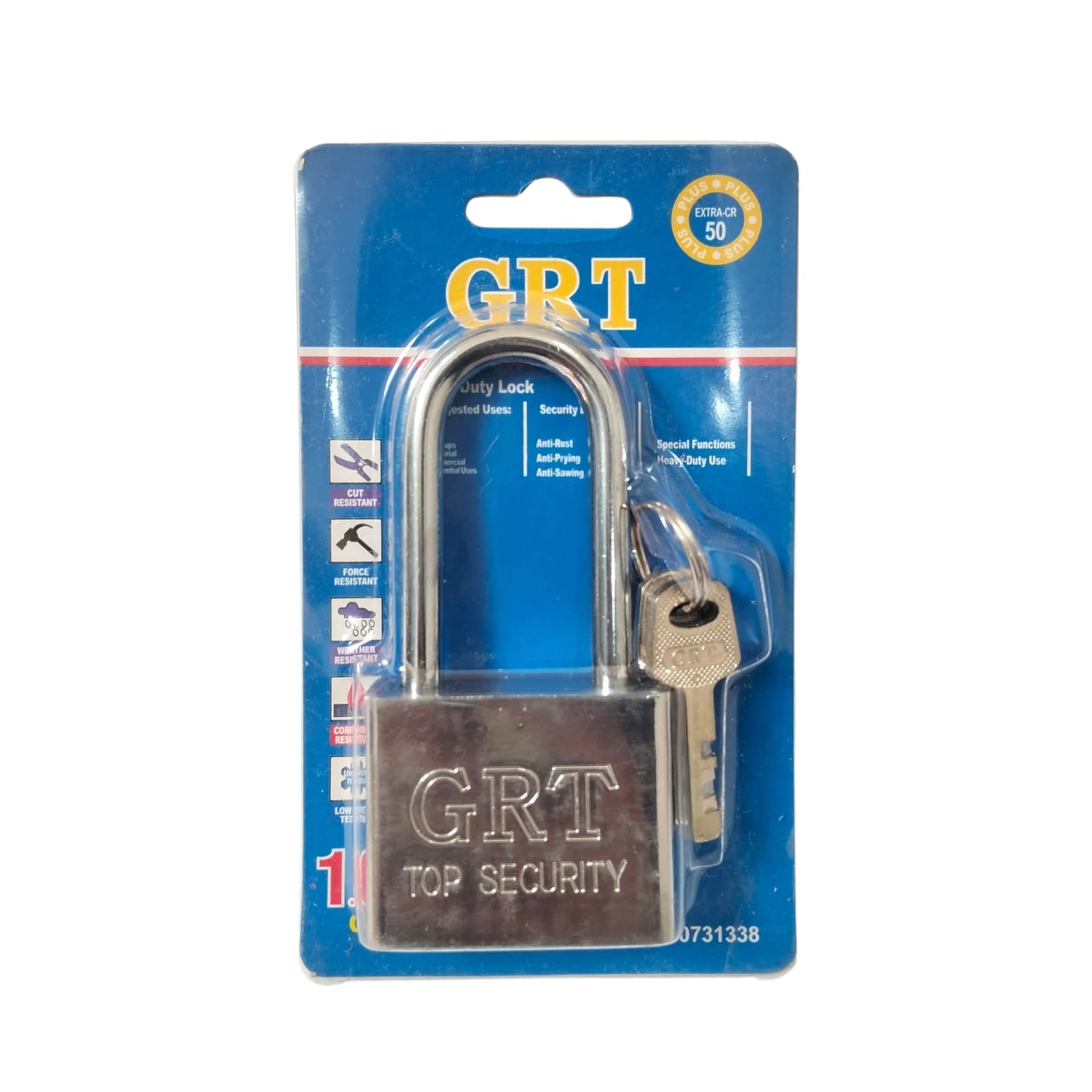 50 MM / GRT Gembok Pintu Pagar Padlock Anti Maling Leher Panjang