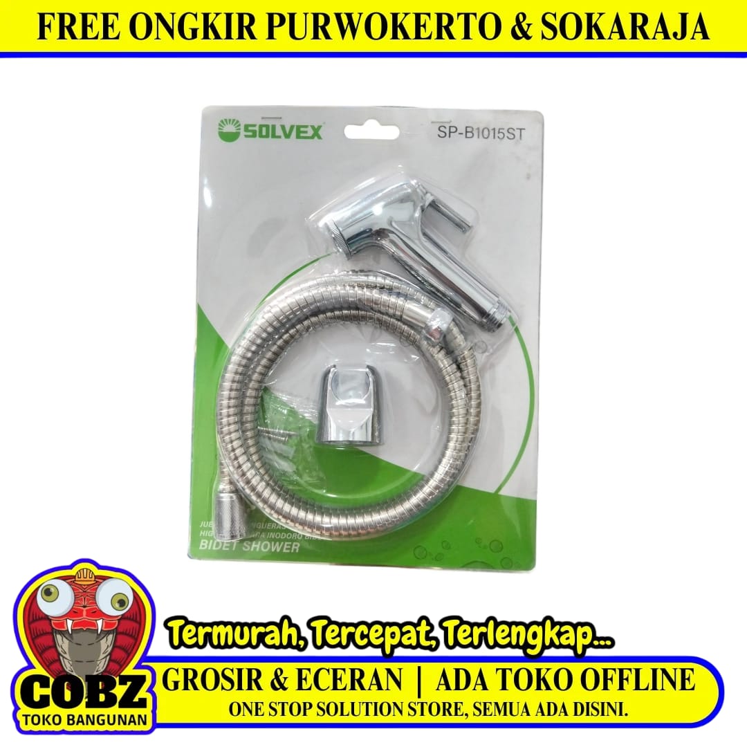1/2 IN x 120 CM / SOLVEX Jet Shower Cebok Toilet Stainless Set