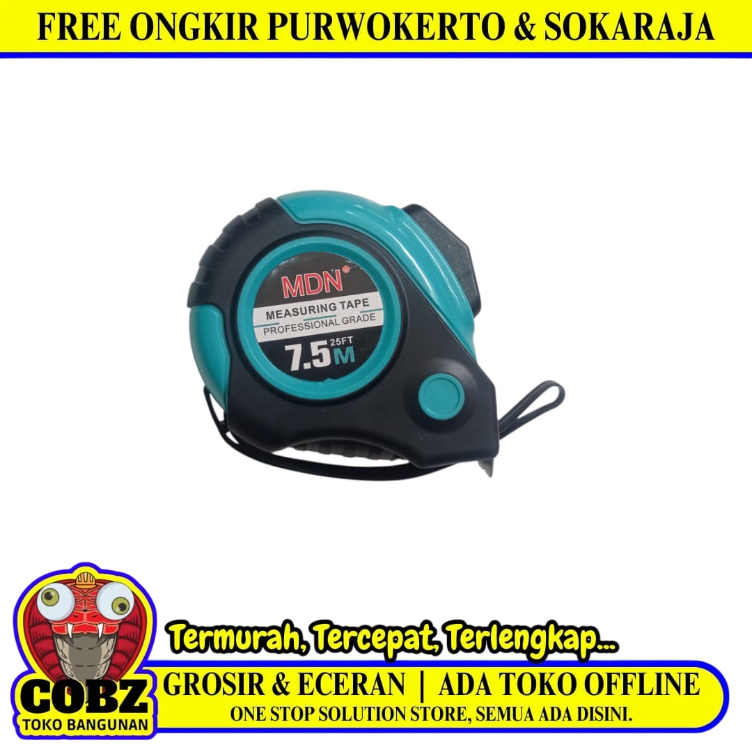 7.5 M / MDN Meteran Alat Ukur Tukang Bangunan Measuring Tape