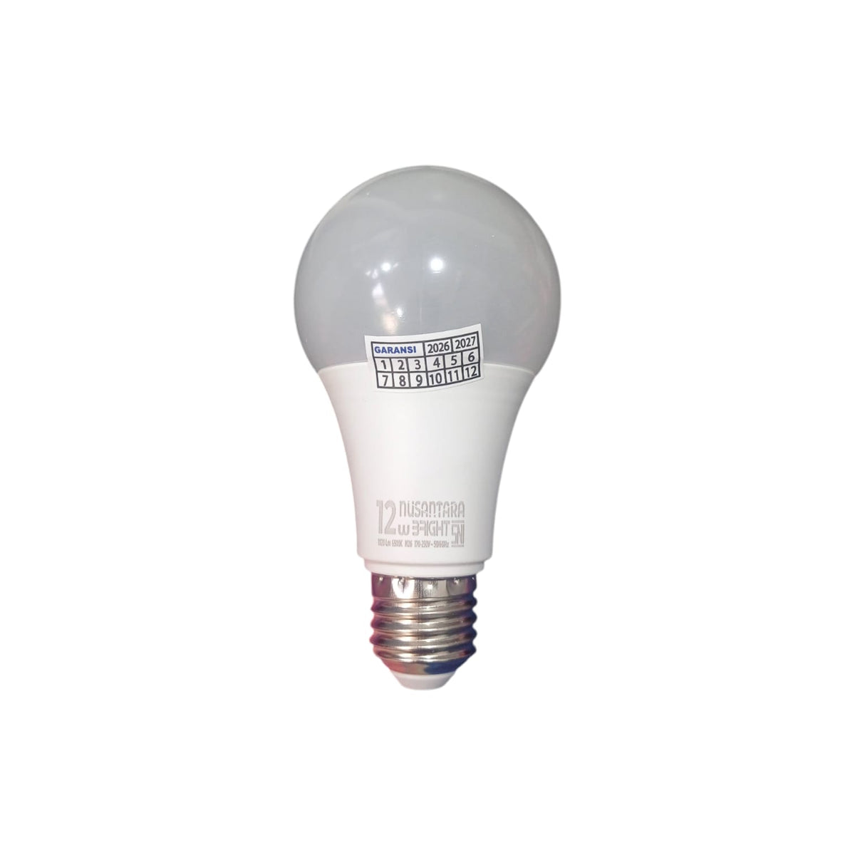 12 WATT / NUSANTARA BRIGHT LED Lampu Bohlam Bulb Moto Putih