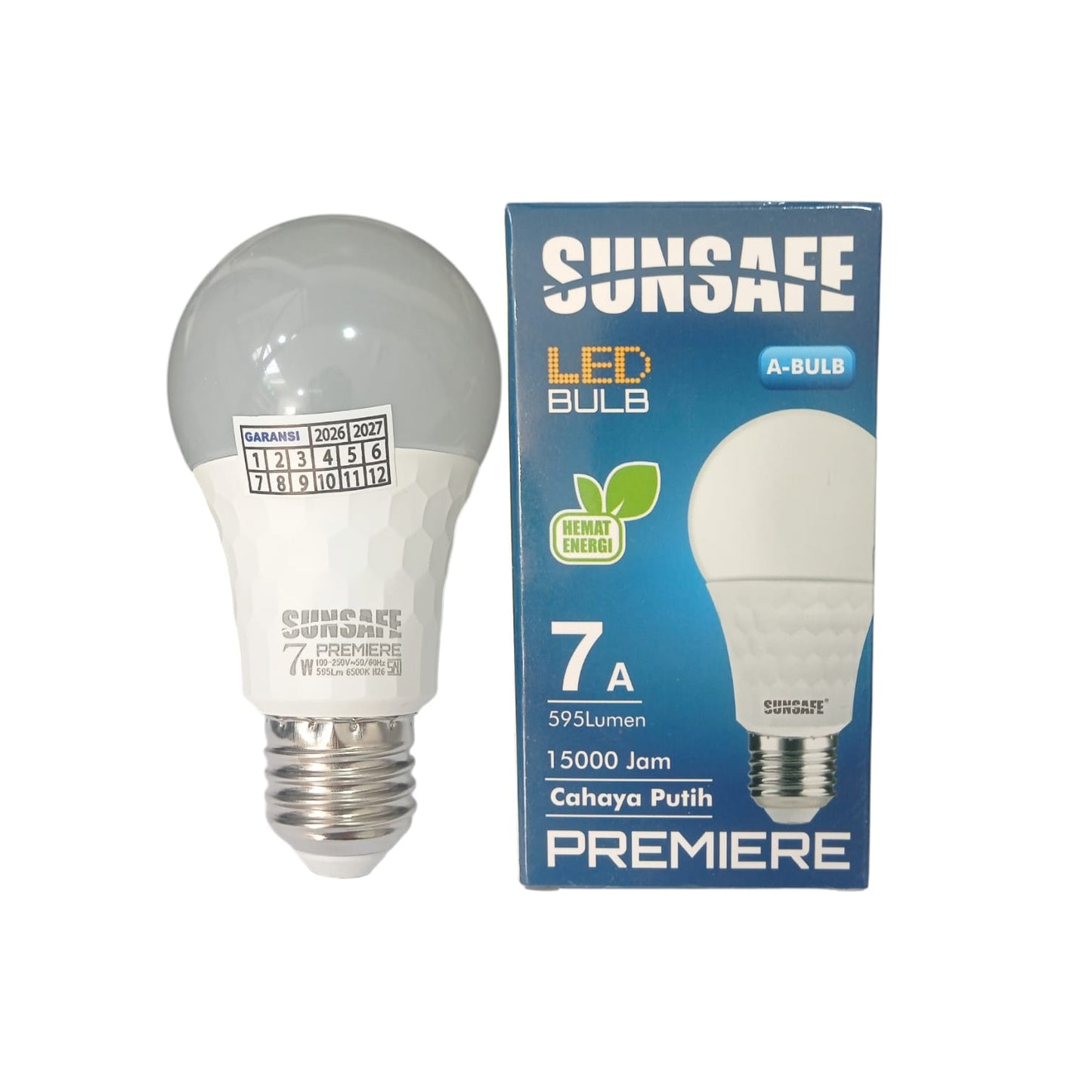 7 WATT / SUNSAFE PREMIERE LED Lampu Bohlam Bulb Moto Putih