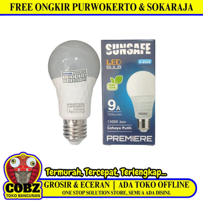 5 WATT / SUNSAFE PREMIERE LED Lampu Bohlam Bulb Moto Putih