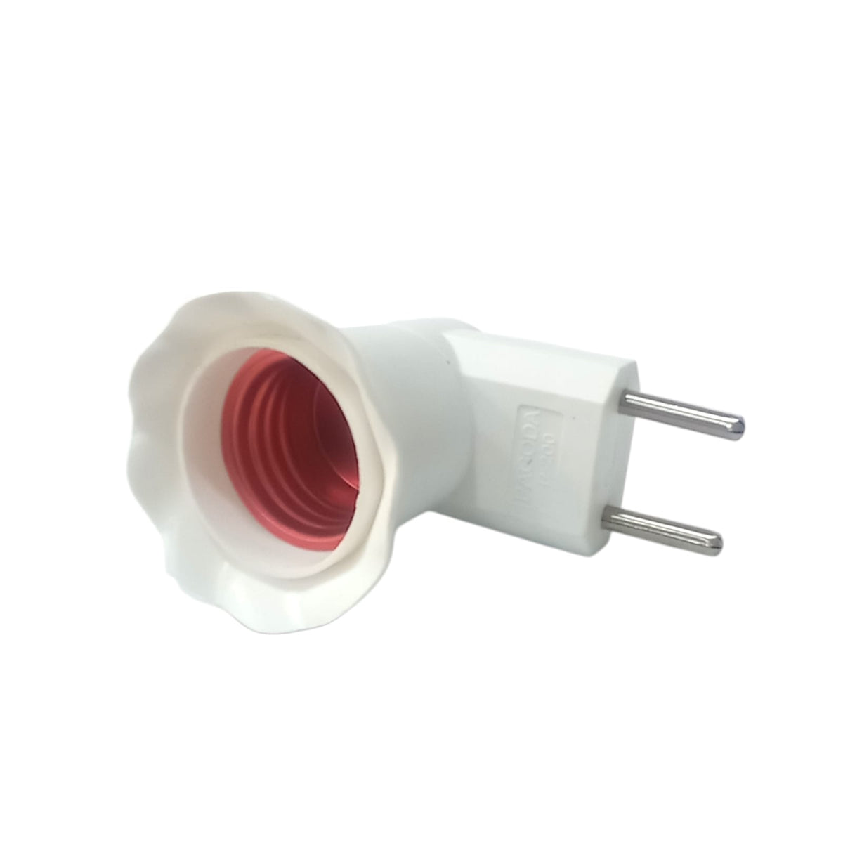 PAGODA P-200 Fitting Lampu Saklar Steker Colok Dinding Tidur + Switch Putih