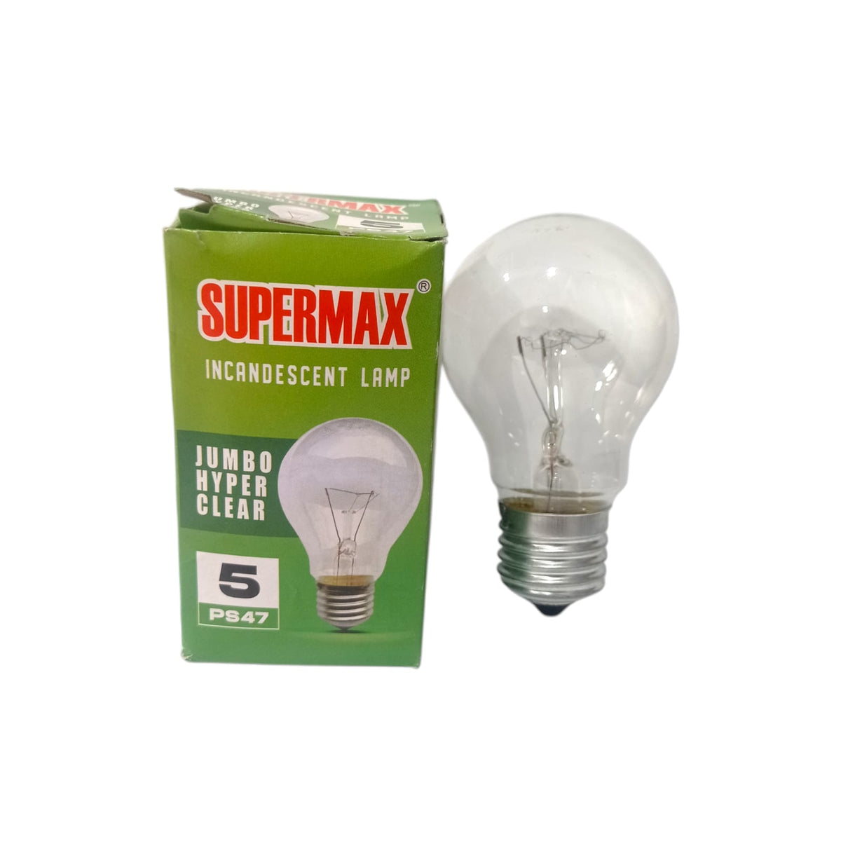 5 WATT / SUPERMAX PS-47 Lampu Bohlam Pijar Penghangat Ternak Ayam Kuning