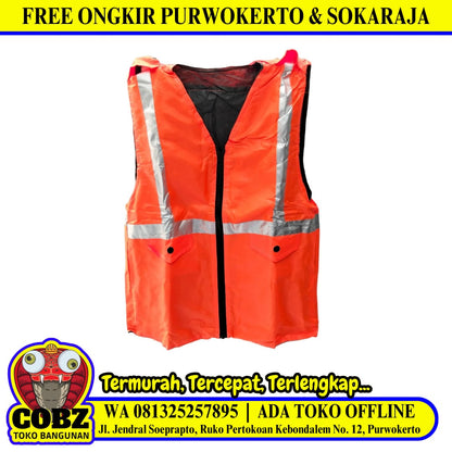 SIZE L / COBZ Rompi Proyek Tukang Kerja Lapangan Parasit Orange