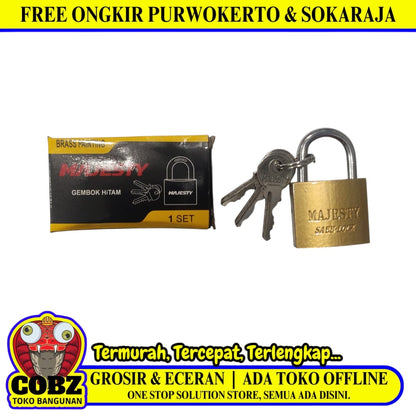 32 MM / MAJESTY Gembok Pintu Pagar Padlock Anti Maling Leher Pendek