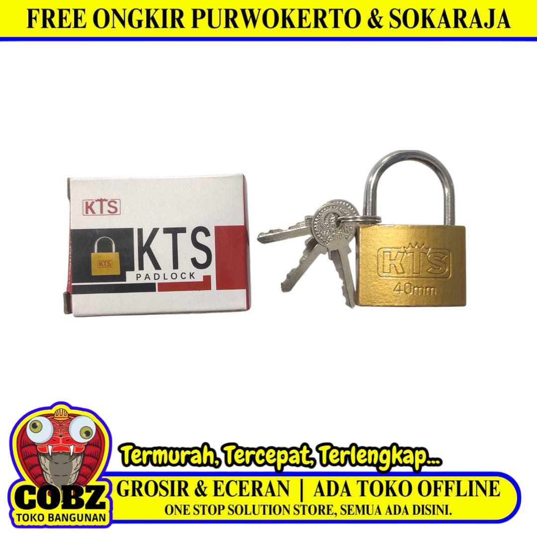 40 MM / KTS Gembok Pintu Pagar Padlock Anti Maling Leher Pendek