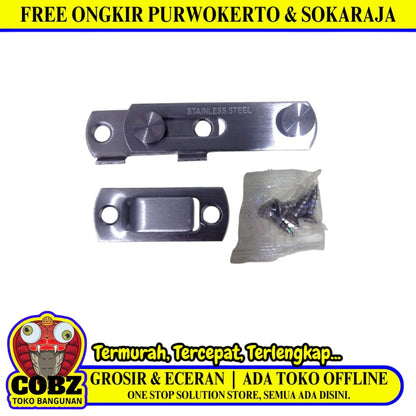 3 IN / COBZ Engsel Pivot Putar 360 Derajat Pintu Jendela Stainless