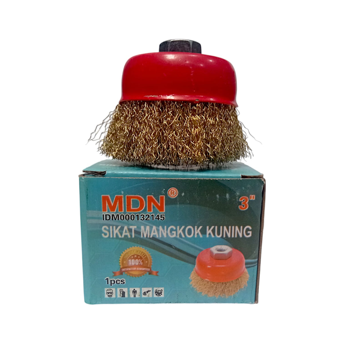 3 IN / MDN Sikat Kawat Mangkok Bahan Pembersih Karat Kerak