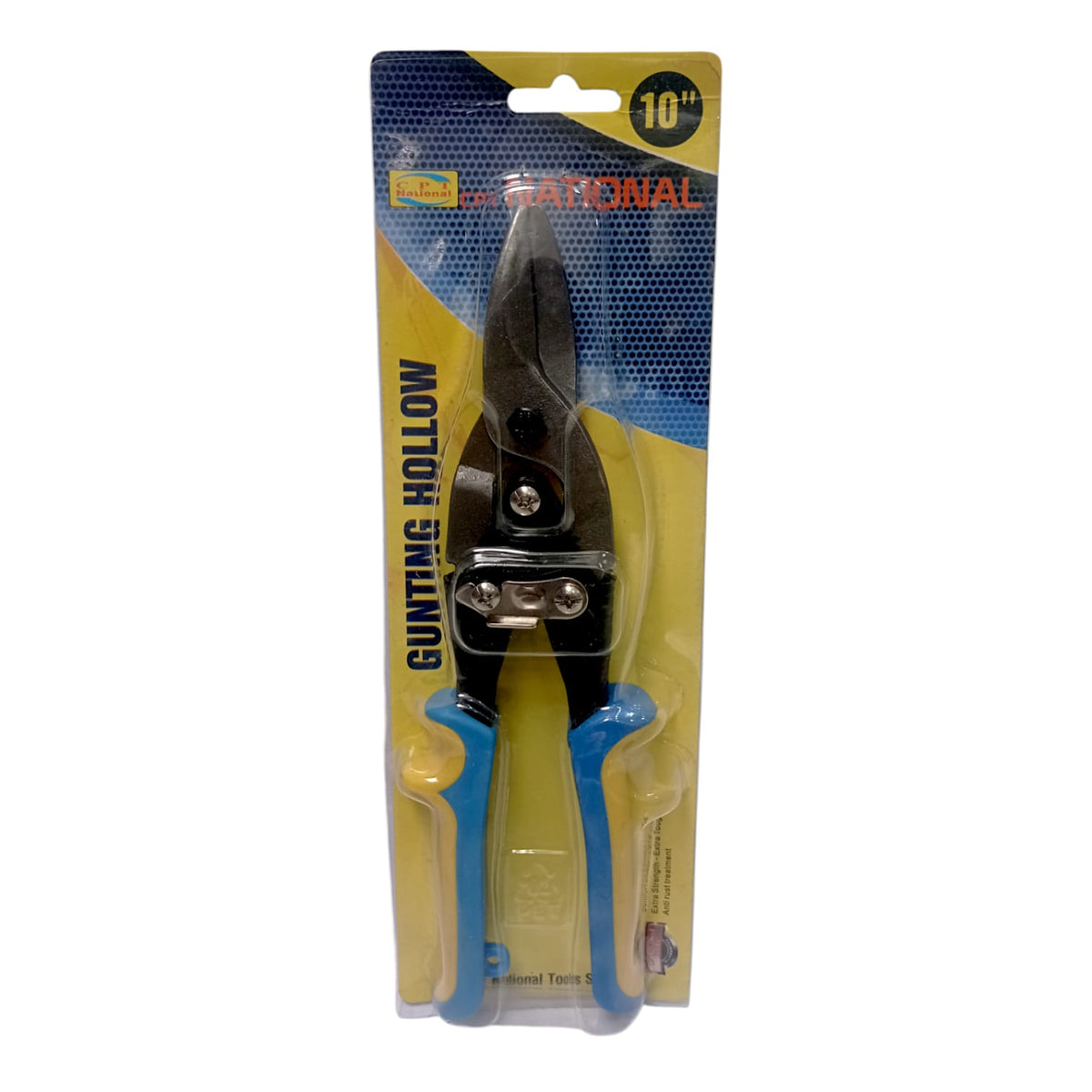 10 IN / CPT NATIONAL Gunting Hollow Baja Ringan Seng Aviation Snip Scissors