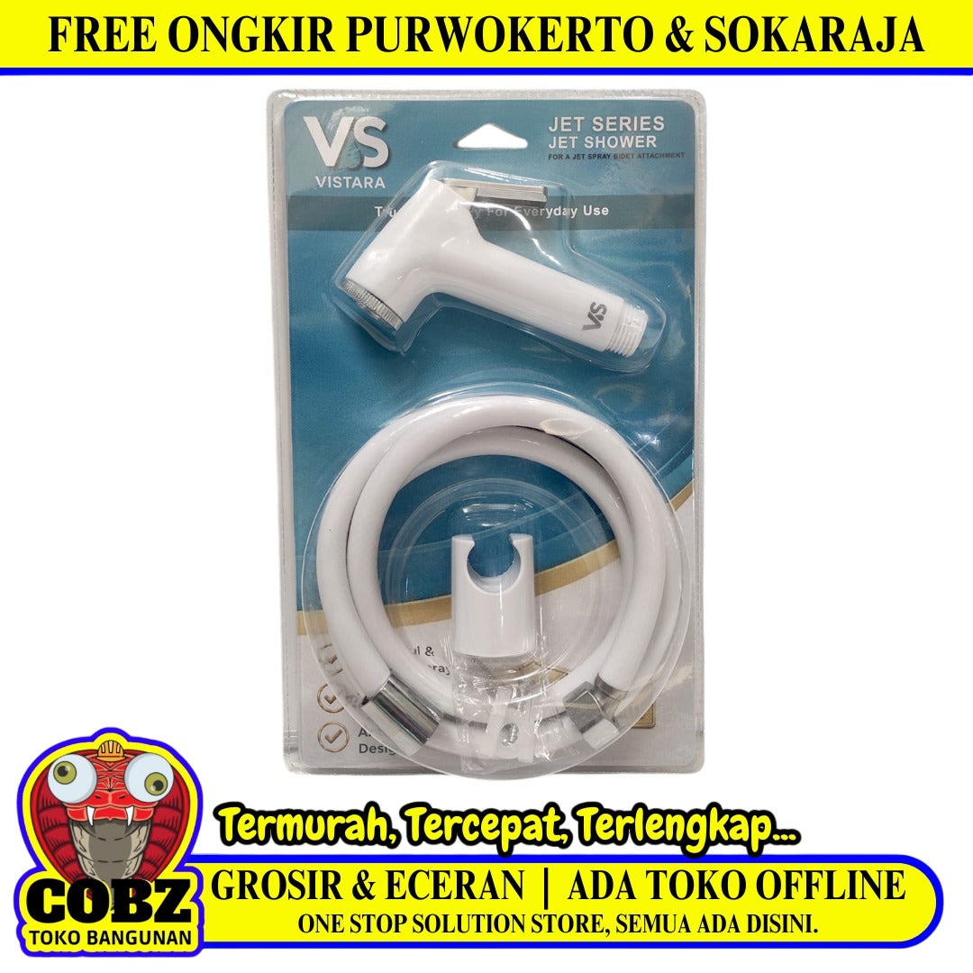1/2 IN x 120 CM / VISTARA VTSR 110-WSSH Jet Shower Cebok Toilet Plastik PVC Set