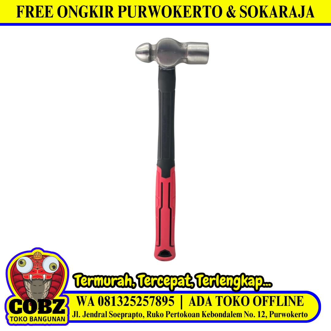 8 OZ / CARL SHLIEPER Palu Martil Konde Ballpoint Hammer Gagang Karet