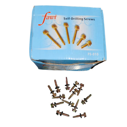 #12 X 25 MM / FAWI Roofing Baut Sekrup Atap Baja Ringan Kuning Dus