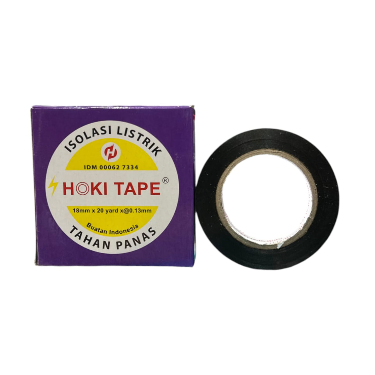 3/4 IN / HOKI TAPE Isolasi Kabel Listrik Tahan Panas Electrical Tape Hitam