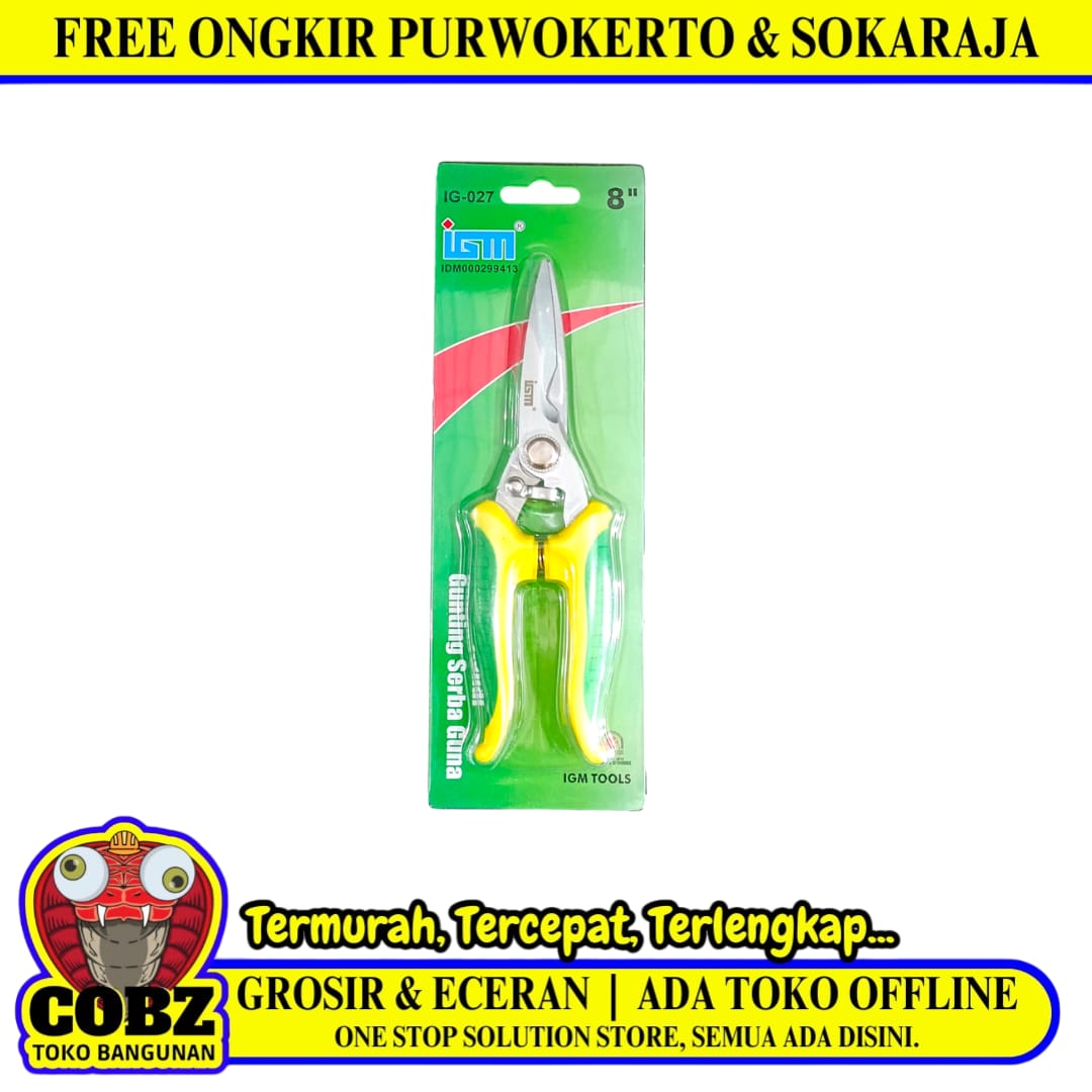 8 IN / IGM Gunting Dahan Lurus Ranting Tanaman Pruning Shears
