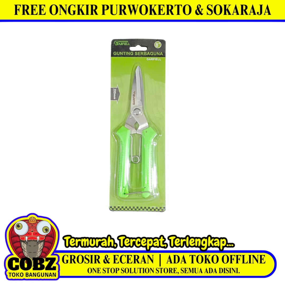 8 IN / GARFIELL Dahan Lurus Ranting Tanaman Pruning Shears