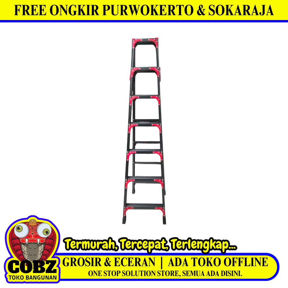 210 CM / MERK TIPE Tangga Lipat Aluminium Multifungsi Set