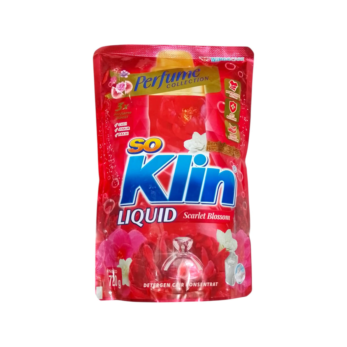 720 G / SOKLIN LIQUID SCARLET BLOSSOM Sabun Cuci Pakaian Pcs