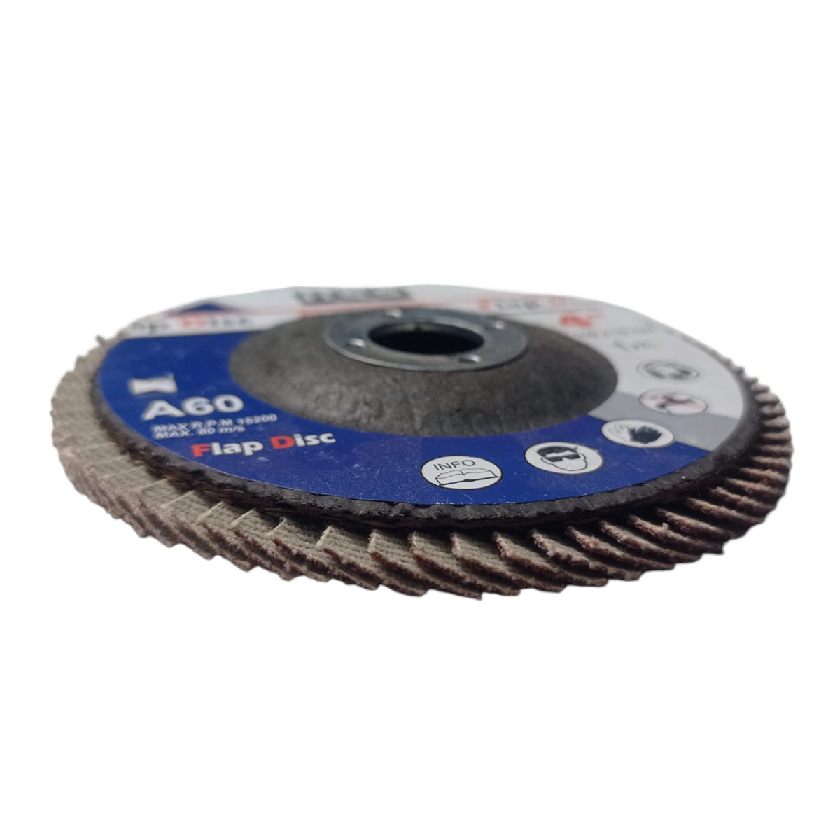 4 IN x GRIT 60 / HSS Flap Disc Mata Gernda Amplas Susun Kipas