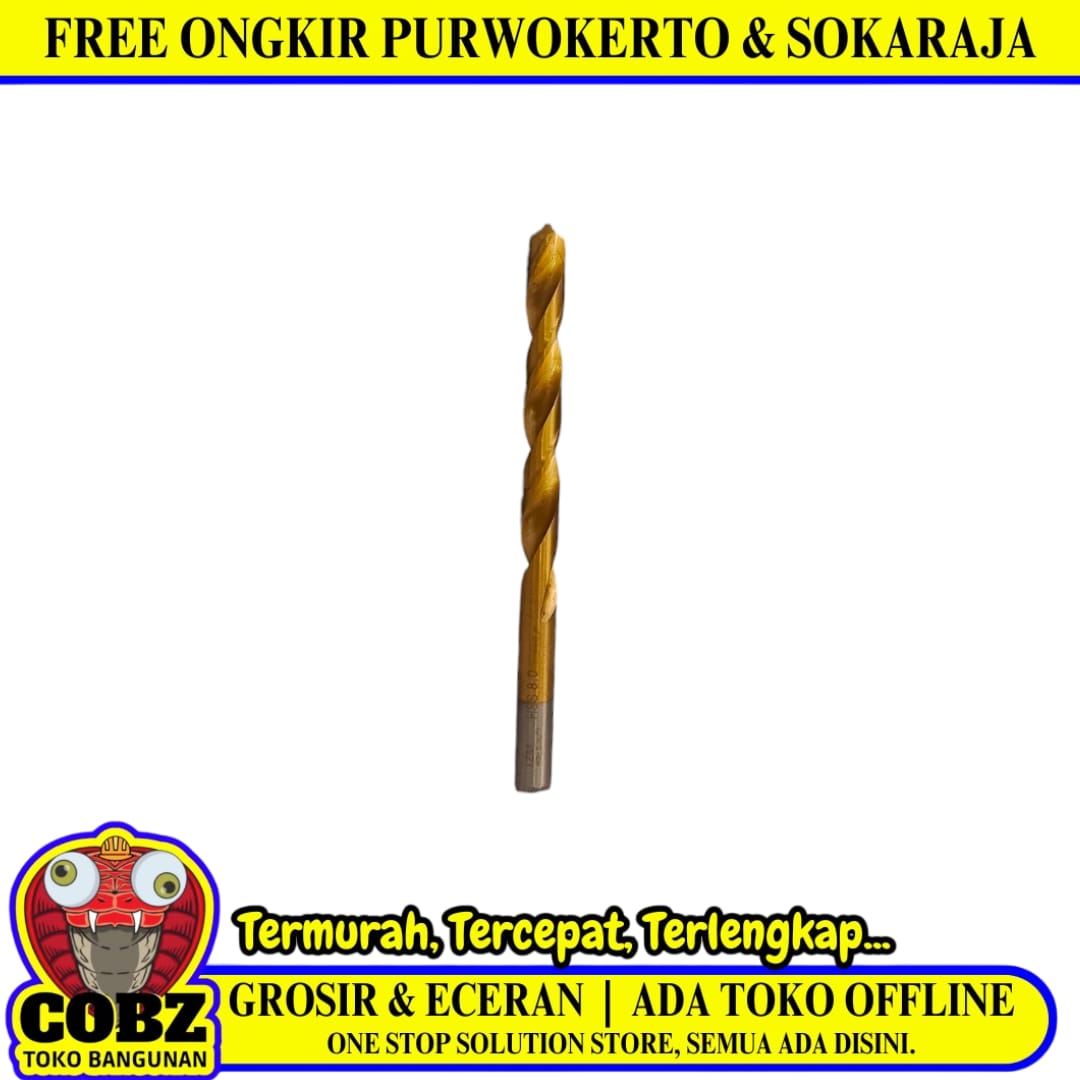 8 MM / IZM Shank Twist Drill Bits Mata Bor Besi Baja Kayu PVC