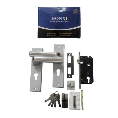 HONXI 222M Handle Door Lock Tarikan Handle Kunci Pintu Tanggung Set